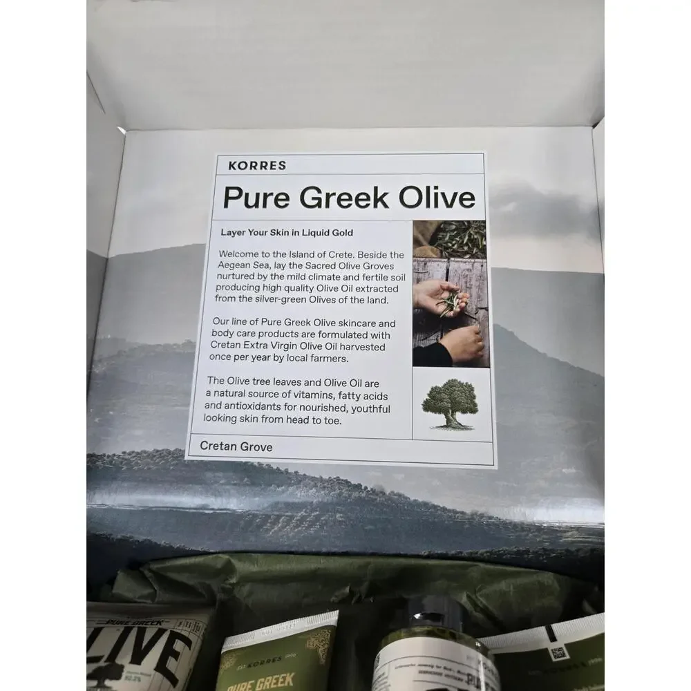 KORRES PURE GREEK OLIVE BODY CREAM & SHOWER GEL 4 PIECE
